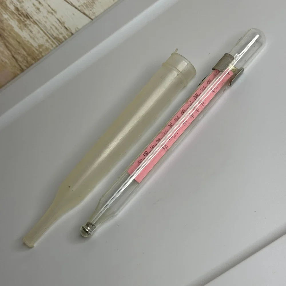 Vintage Glass Candy Thermometer Springfield Ohio USA